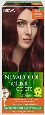 Nevacolor Natural Colors стойкая крем краска для волос 6.66 магическое красное дерево