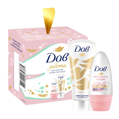 ПН Дав с любовью для вас дезодорант шарик 50 мл крем для рук 45 мл 