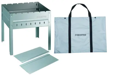 FORESTER. Мангал разборный со складным дном и рёбрами жёсткости, 40*30*40 см (5) М 