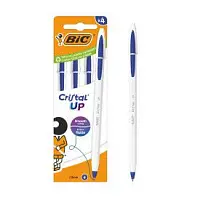 BIC ручка шариковая кристал ап синяя 4 шт