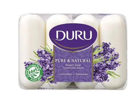 Duru pure natural туалетное мыло лаванда 4*85 г