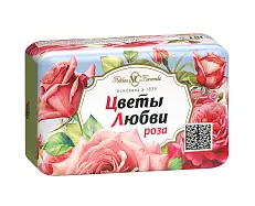 Невская Косметика туалетное мыло цветы любви роза 90 г