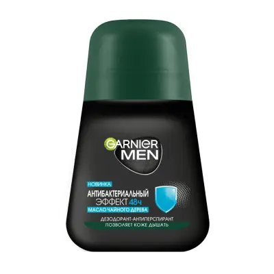 Garnier дезодорант антиперспирант роликовый для тела men антибактериальный эффект 48 ч мужской 50 мл 