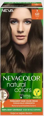 Nevacolor Natural Colors стойкая крем краска для волос 7. русый