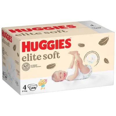Huggies Soft подгузники 8-14 кг 4 размер 108 шт 