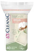 Cleanic Naturals Cotton ватные диски гигиенические квадрат 40 шт