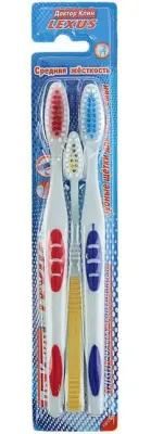 Dr Clean зубная щетка средняя 3шт 