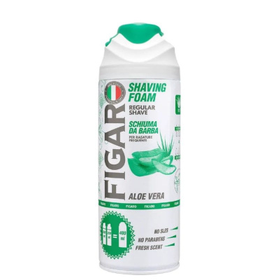 Figaro пена для бритья aloe vera 400 мл 
