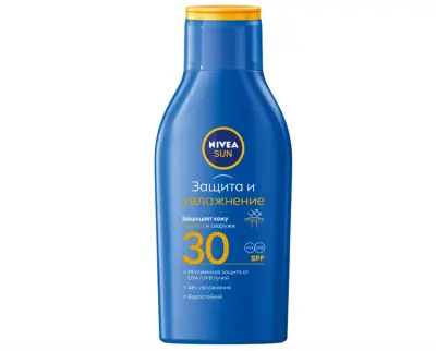 Nivea увлажняющий солнцезащитный лосьон защита и увлажнение 30 100 мл 