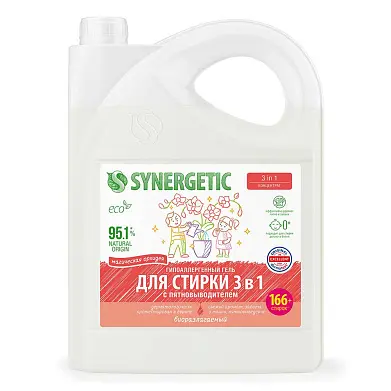 Synergetic гель для стирки магическая орхидея 3 в1 5 л 166 стирок