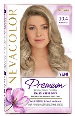 Nevacolor Е стойкая крем краска для волос 10.4 песочный блонд