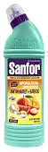 Sanfor арома гель для чистки сантехники антиналет + блеск без хлора сочные тропики 750 г