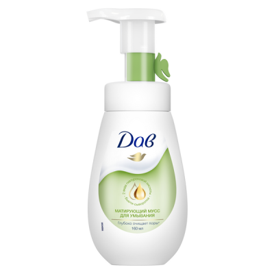 Дав мусс для умывания матирующий 160 мл 