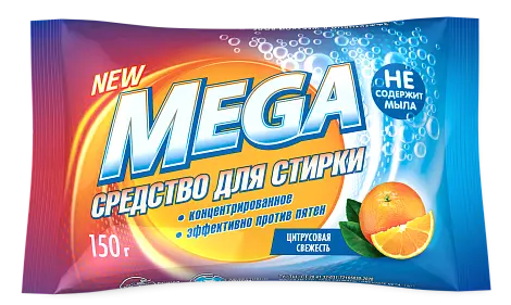 Mega cредство для стирки твердое цитрусовая свежесть 150 г