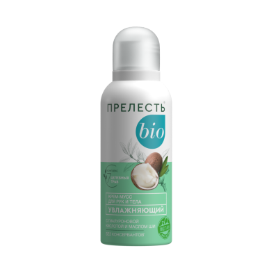Прелесть Bio крем мусс для рук и тела увлажняющий 100 мл 