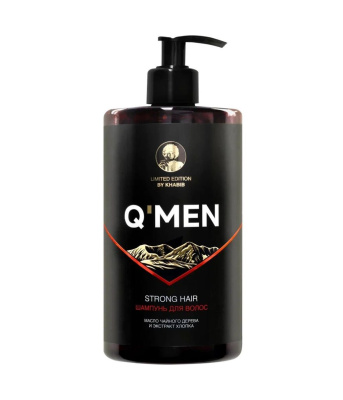 Q’men шампунь сила и укрепление мужской, 640 мл 