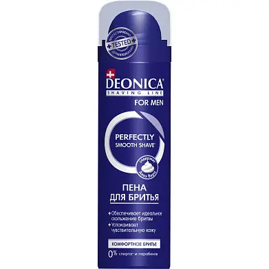 Deonica for men пена для бритья комфортное бритье 240 мл