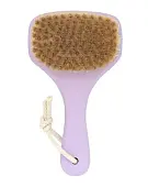 Lei массажная щетка  для сухого массажа тампико с покрытием фиолетовая