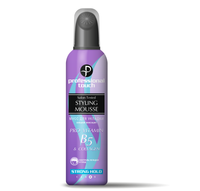Professional Touch мусс для укладки волос pro vitamin b5 collagen сильная фиксация 150 мл 
