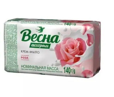 ВЕСНА туалетное мыло ассорти роза 140 г 