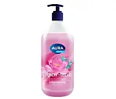 Aura крем мыло шелк и лотос silky cream флакон дозатор 1000 мл