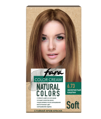 КЛ краска для волос fara natural colors soft 306 золотистый каштан 
