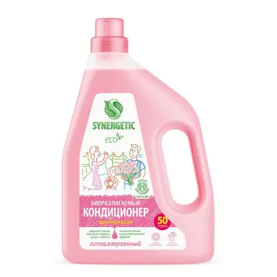 Synergetic кондиционер ополаскиватель для белья аромамагия 1,5 л 50 стирок 