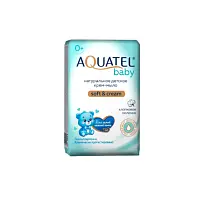 Aquatel baby крем мыло твердое хлопковое молочко 4*75 г 300 г
