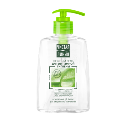 Чистая Линия нежный гель для интимной гигиены алоэ и ромашка 250 мл 