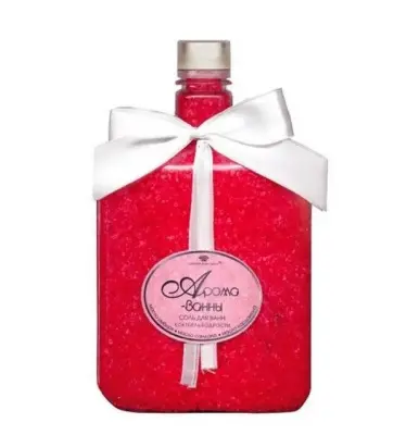 Арома Ванна соль для ванн коктейль бодрости красная банка 800 г 