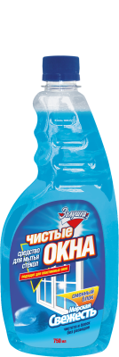 Золушка чистые окна средство для мытья окон морская свежесть 750 мл смен блок 