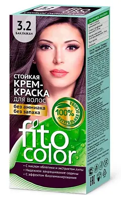Фитокосметик краска для волос тон 3.2 Баклажан