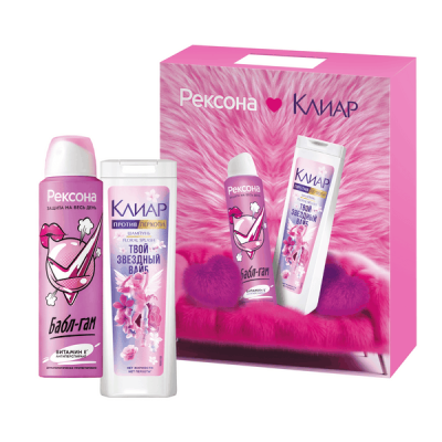 ПН Рексона Клиар teens дезодорант антиперспирант 150 мл шампунь 200 мл 