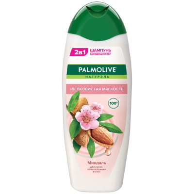 Palmolive 2 в 1 шампунь кондиционер шелковистая мягкость миндаль 450 мл 