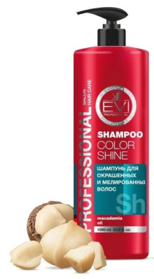 Evi Professional шампунь Интенсивный уход для окрашенных и мелированных волос 1000мл 
