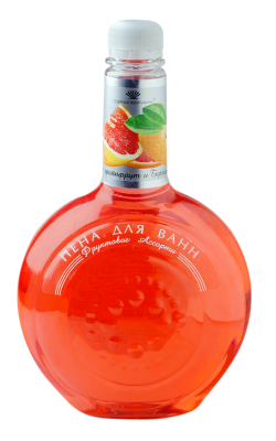 Фруктовое Ассорти пена для ванн розовый грейпфрут и бергамот 750 мл 