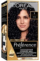 L' Preference краска для волос 1.0 неаполь черный