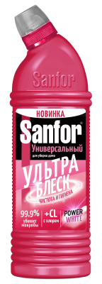 Sanfor universal 10 в1 средство для чистки и дезинф ультра блеск чистота и гигиена 750 мл 