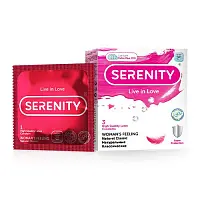 Serenity презервативы из натурального латекса s натуральные классические 3 шт уп