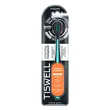 Tiswell зубная щетка средней жесткости для взрослых чёрная 1 шт