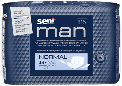 BELLA Вкладыши урологические SENI MAN  Normal по 15 шт 