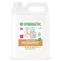 Synergetic кондиционер ополаскиватель для белья миндальное молочко 5 л 165 стирок