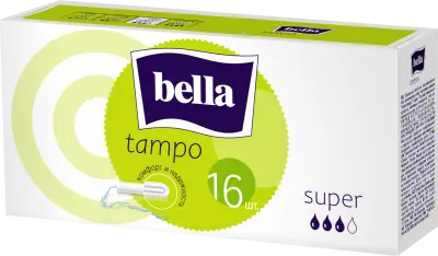 BELLA Тампоны женские гигиен. без апплик.comfort марки ' bella' Super по 16шт 