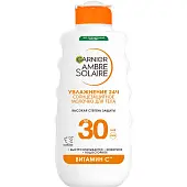 АМБР СОЛЕР Солнцезащитное молочко для лица и тела водостойкое 30, 175мл