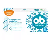 O.B. тампоны procomfort супер 16 шт стикер johnson & johnson
