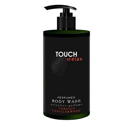 TOUCH&Relax парфюмированный гель для душа табак ваниль и древесные ноты 450 мл