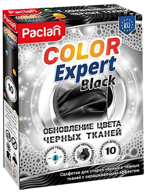 Paclan салфетки для обновления цвета при стирке черного 10 шт