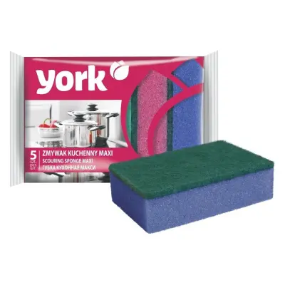 York губки для посуды макси 5 шт 
