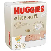 Huggies Elite Soft подгузники для новорожденных 4-6 кг 2 размер 20 шт