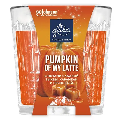 Glade ароматизированная свеча my latte 130 г